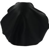 Adults Black Double Layered, Reversible Satin Bonnet