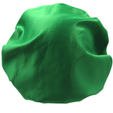 Adults Green Double Layered, reversible Satin Bonnet