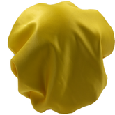 Adults Yellow Double Layered, Reversible  Draw String Satin Bonnet
